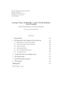 Pure and Applied Mathematics Quarterly Volume 1, Number 4 (Special Issue: In Memory of Armand Borel, Part 3 of[removed]—735, 2005