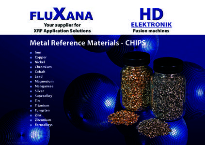 Your supplier for XRF Application Solutions ELEKTRONIK Fusion machines