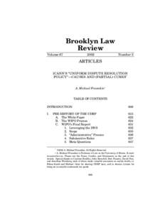 Brooklyn Law Review Volume[removed]