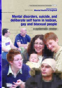 Mental disorders, suicide, and deliberate self harm in lesbian, gay and bisexual people a systematic review  Contents