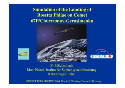 European Space Agency / Philae / Rosetta / 67P/Churyumov–Gerasimenko / 46P/Wirtanen / Lander / Rosetta space probe timeline / CONSERT / Spaceflight / Rosetta mission / Comets