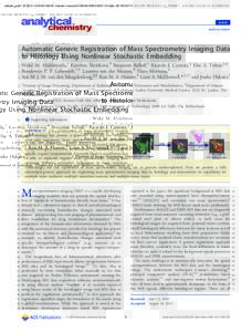 Mass spectrometry / Mass spectrometry imaging / Matrix-assisted laser desorption/ionization / Histology / Image registration / Windows Installer