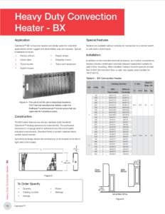 Heavy Duty Convection Heater - BX Application Special Features