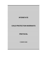 Interstate child protection warrants protocol