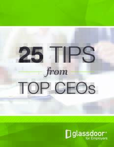 25 TIPS from TOP CEOs  INTRODUCTION