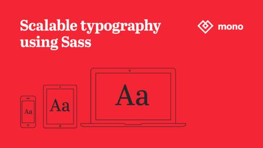 Scalable typography - Prezentacija