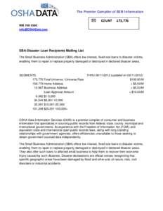 Microsoft Word - 25 sba disaster loans.doc