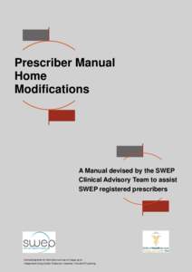 Prescriber Manual Home Modifications A Manual devised by the SWEP Clinical Advisory Team to assist