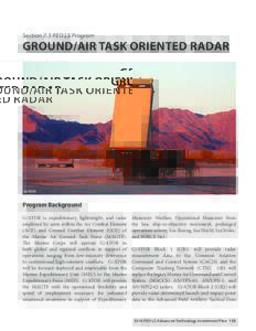 Section 7.5 PEO LS Program  GROUND/AIR TASK ORIENTED RADAR G/ATOR
