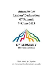 Annex to the Leadersʼ Declaration G7 Summit 7-8 June 2015  -1-