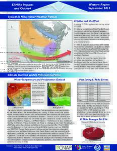 Western Region September 2015 El Niño Impacts and Outlook Typical El Niño Winter Weather Pattern