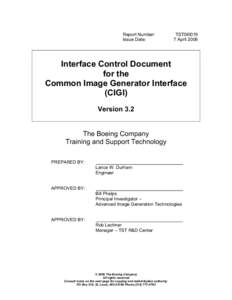Interface Control Document for CIGI Version 3.2