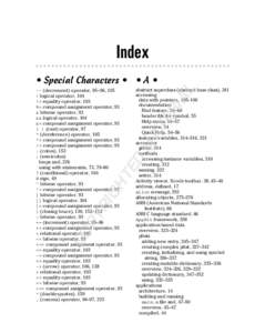 Index • Special Characters • • A • D  MA