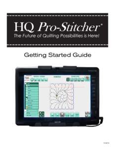 Getting Started Guide Handi Quilter