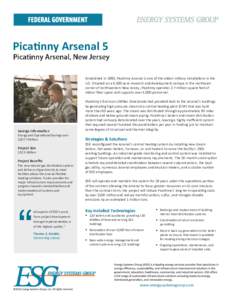 Picatinny Arsenal 5 Established in 1880, Picatinny Arsenal is one of the oldest military installations in the U.S. Situated on a 6,500-acre research and development campus in the northwest corner of northwestern New Jers