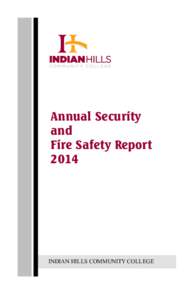 Annual Security and Fire Safety ReportINDIAN HILLS COMMUNITY COLLEGE