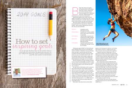 heal  B eing clear about your goals, writing them down and making