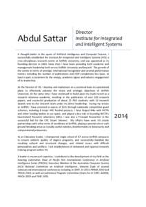 Abdul Sattar  Director Institute for Integrated and Intelligent Systems