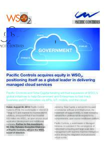 Pacific Controls acquires equity in WSO2, positioning itself as a global leader in delivering managed cloud services