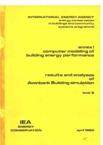 results and analyses of Avonbank Building simulation level 2  prepared by