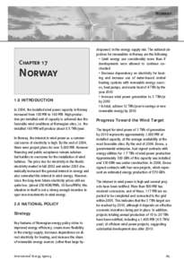 Norway  Chapter 17 Norway 1.0 INTRODUCTION