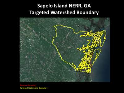 Sapelo Island, GA Targeted Watershed Boundary