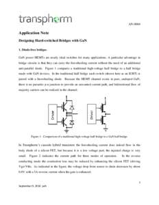 ANApplication Note Designing Hard-switched Bridges with GaN 1. Diode-free bridges. GaN power HEMTs are nearly ideal switches for many applications. A particular advantage in
