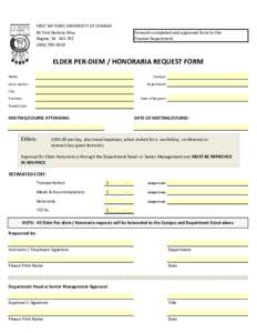 FIRST NATIONS UNIVERSITY OF CANADA #1 First Nations Way Regina, SK S4S 7K2[removed]Forward completed and approved form to the