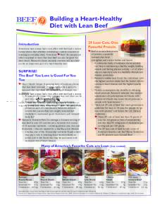 BEEF nutrition.org Building a Heart-Healthy Diet with Lean Beef