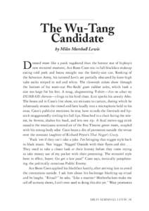 The Wu-Tang Candidate by Miles Marshall Lewis D