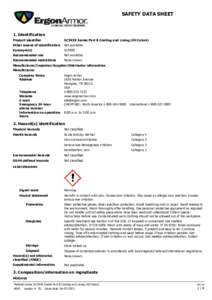 SAFETY DATA SHEET  1. Identification Product identifier  SC54XX Series Part B Coating and Lining (All Colors)