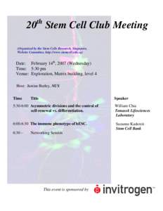 Microsoft Word - 19th Stem Cell Club Meeting.doc