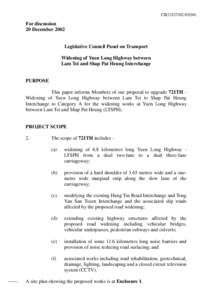 CB[removed])  For discussion 20 December[removed]Legislative Council Panel on Transport