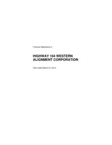 Microsoft WordHighway 104 Western Alignment Corporation audit fs.doc