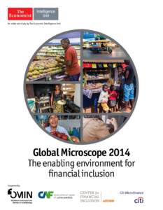 An index and study by The Economist Intelligence Unit  Global Microscope 2014 The enabling environment for financial inclusion