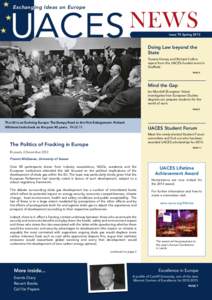 Exchanging Ideas on Europe  NEWS UACES  Issue 75 Spring 2013