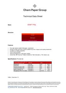 Technical Data Sheet  KRAFT PSL Name
