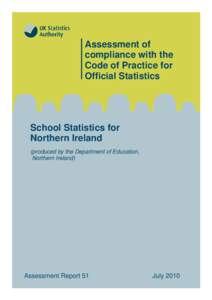 Microsoft Word - Assessment Report 51 - Schools for Northern Ireland.doc