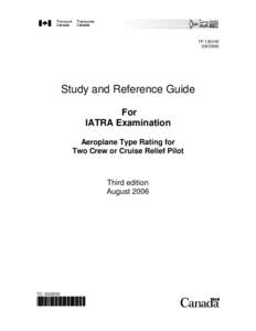 TP 13524E[removed]Study and Reference Guide For IATRA Examination