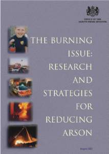 The burning issue: research and strategies for reducing arson David Canter & Louise Almond Centre for Investigative Psychology, Department of Psychology