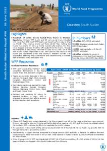 06 JuneCountry: South Sudan South Sudan Situation Report #80