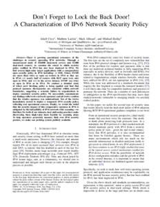 Network architecture / Computing / Internet Protocol / Internet architecture / IPv6 / IP addresses / Internet Standards / IPv4 / Router / Transmission Control Protocol / Border Gateway Protocol / IPv6 transition mechanism