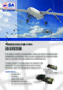 UAV ID System  UNMANNED AERIAL VEHICLE (UAV) ID SYSTEM