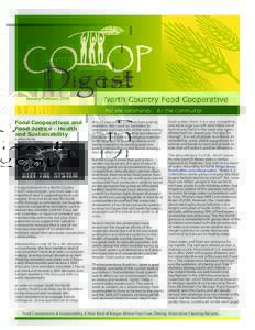 January/FebruaryFood Cooperatives and Food Justice - Health and Sustainability by Brian Klocke
