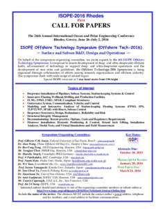 Microsoft Word - Call-2016-Offshore Technology-1020 DL-0903-jc.doc