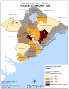 Planning Areas in BCD Region  Population Growth: [removed]Clarendon County Williamsburg County