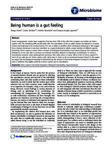 Being human is a gut feeling