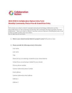 Microsoft WordCollaboration Nation Entry Form