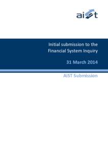 Australian Institute of Superannuation Trustees - FSI terms of reference