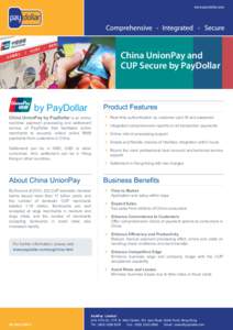 www.paydollar.com  China UnionPay and CUP Secure by PayDollar  by PayDollar
